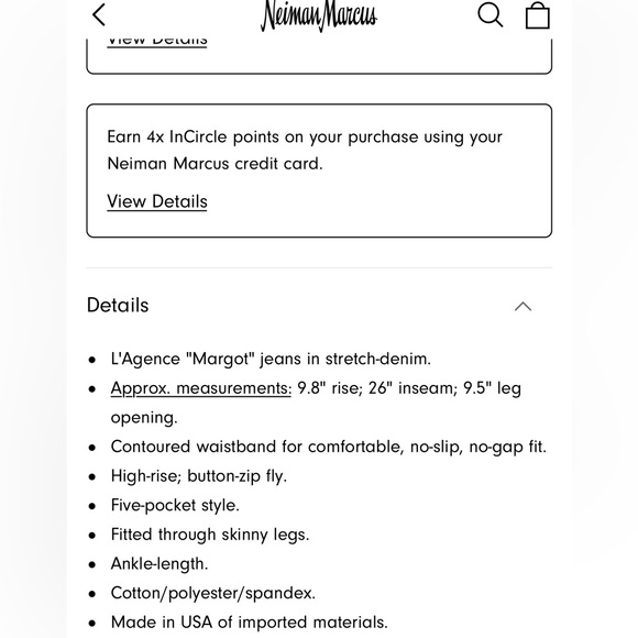 L'AGENCE NWOT Margot High Rise Skinny Ankle Jeans in Biscuit - Picture 12 of 12